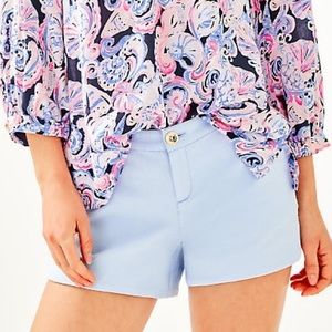 NWT lillly Pulitzer adie shorts crew blue